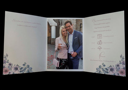 Papír Esküvői Meghívó Kinyitható Anita és István